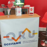 Stand événementiel orange